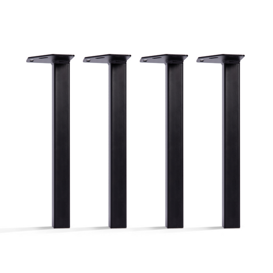 4x Straight Tube Metal Table Legs